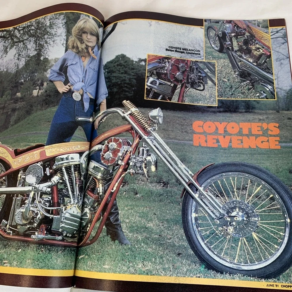 Lot‎ Of 4 Choppers Magazines 1981 June, July, October, November
